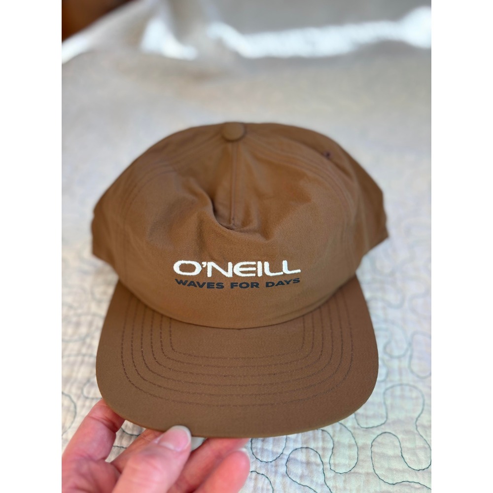 O'Neill Wavy Days‎ Snapback Hat Men's Brown Embroidered Surf Cap One Size